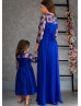 Lace Chiffon Tea Length Flower Girl Dress